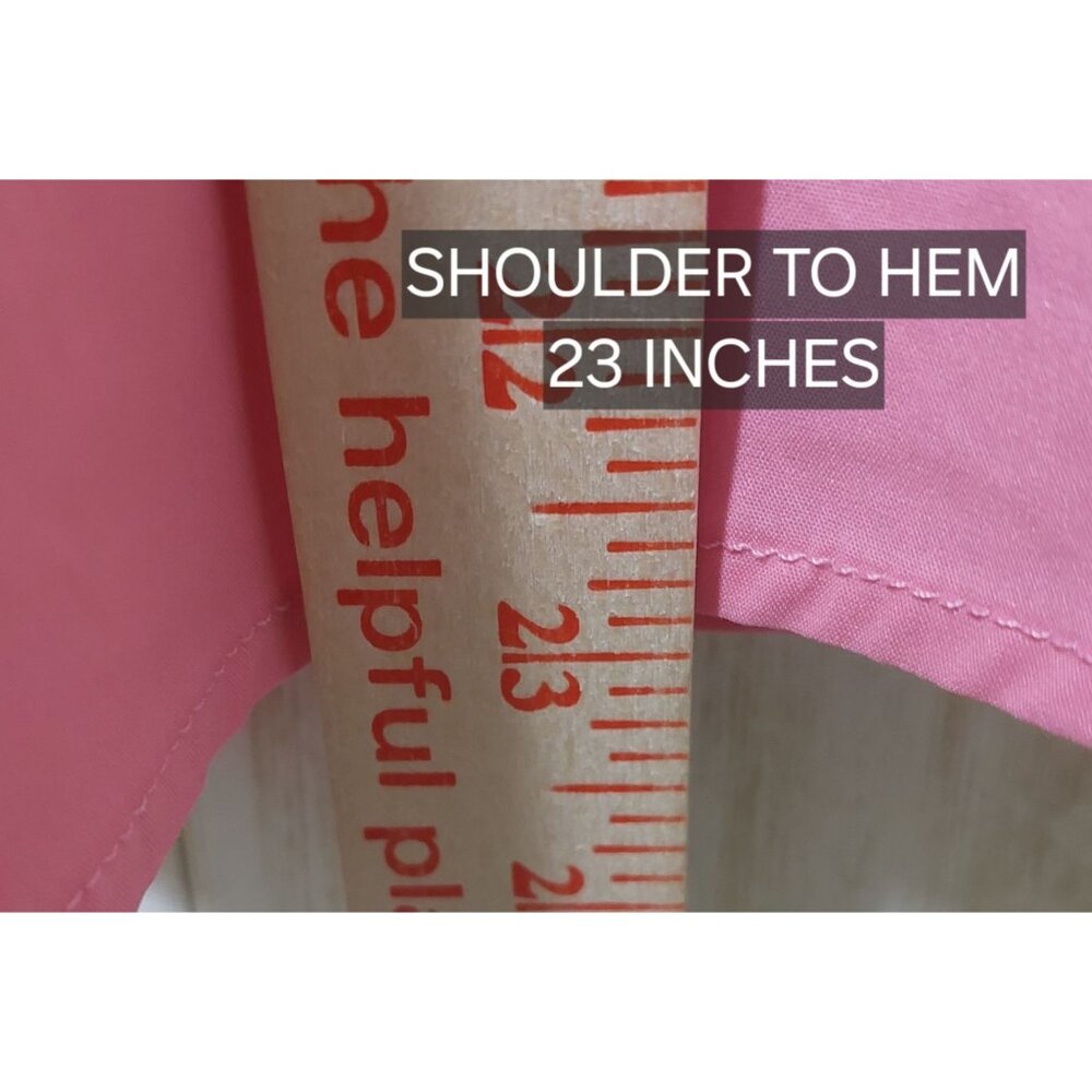 NWT Voy Kendra Colorblock Poplin Ruffle Sleeve Top In Pink~Khaki~Orange ~ SMALL - Picture 8 of 9